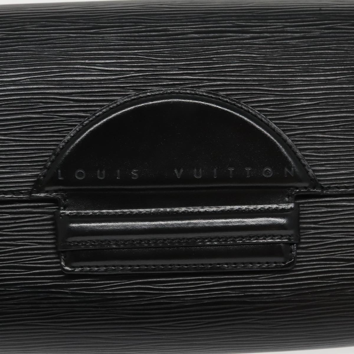 LOUIS VUITTON Epi Chaillot Clutch Bag Black M52542 LV Auth 97378