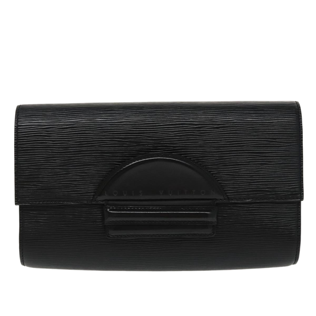 LOUIS VUITTON Epi Chaillot Clutch Bag Black M52542 LV Auth 97378