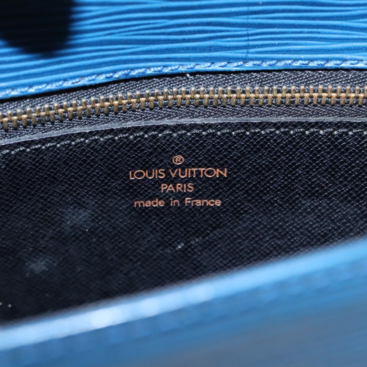 LOUIS VUITTON Epi Saint Cloud GM Shoulder Bag Toledo Blue M52195 LV Auth 97379