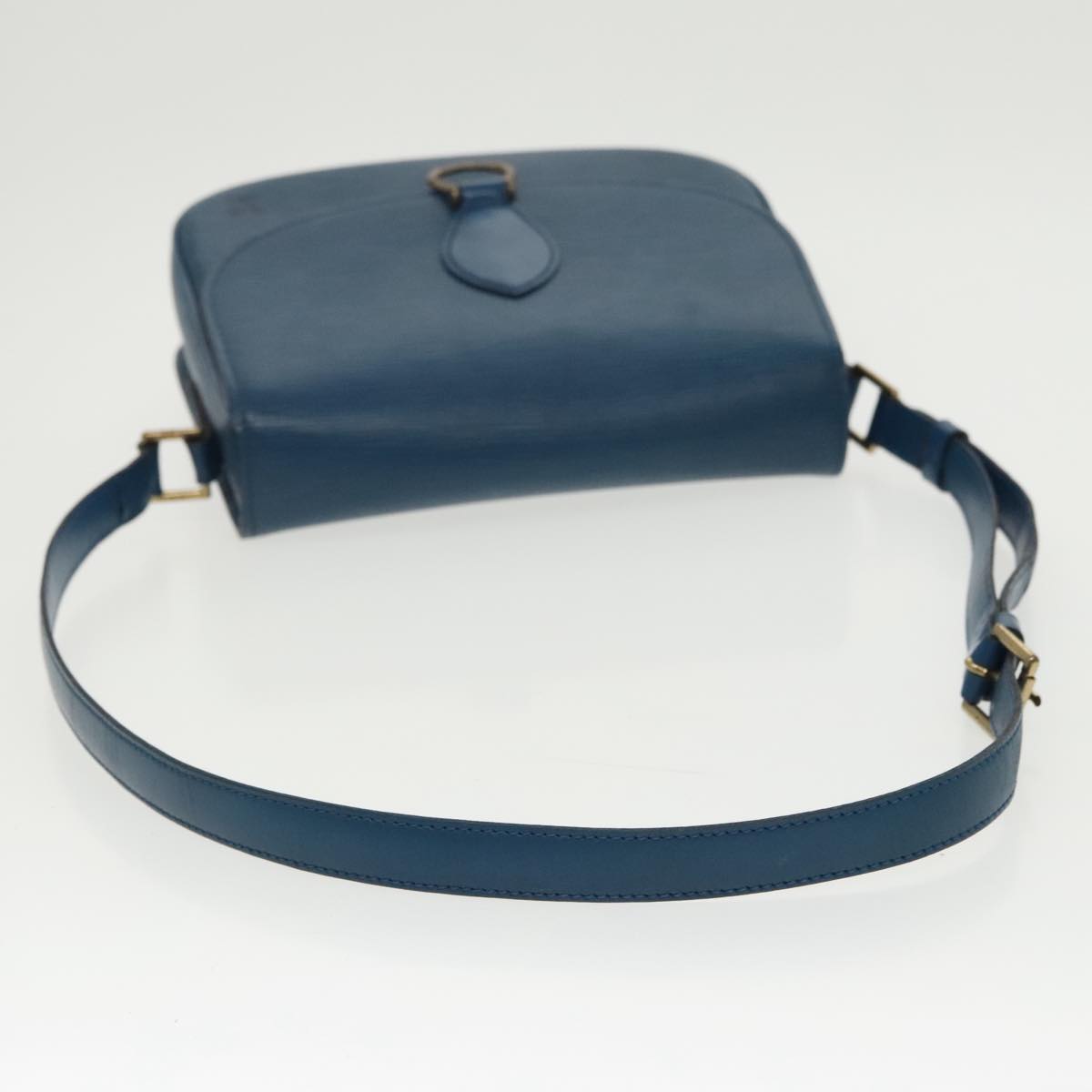 LOUIS VUITTON Epi Saint Cloud GM Shoulder Bag Toledo Blue M52195 LV Auth 97379