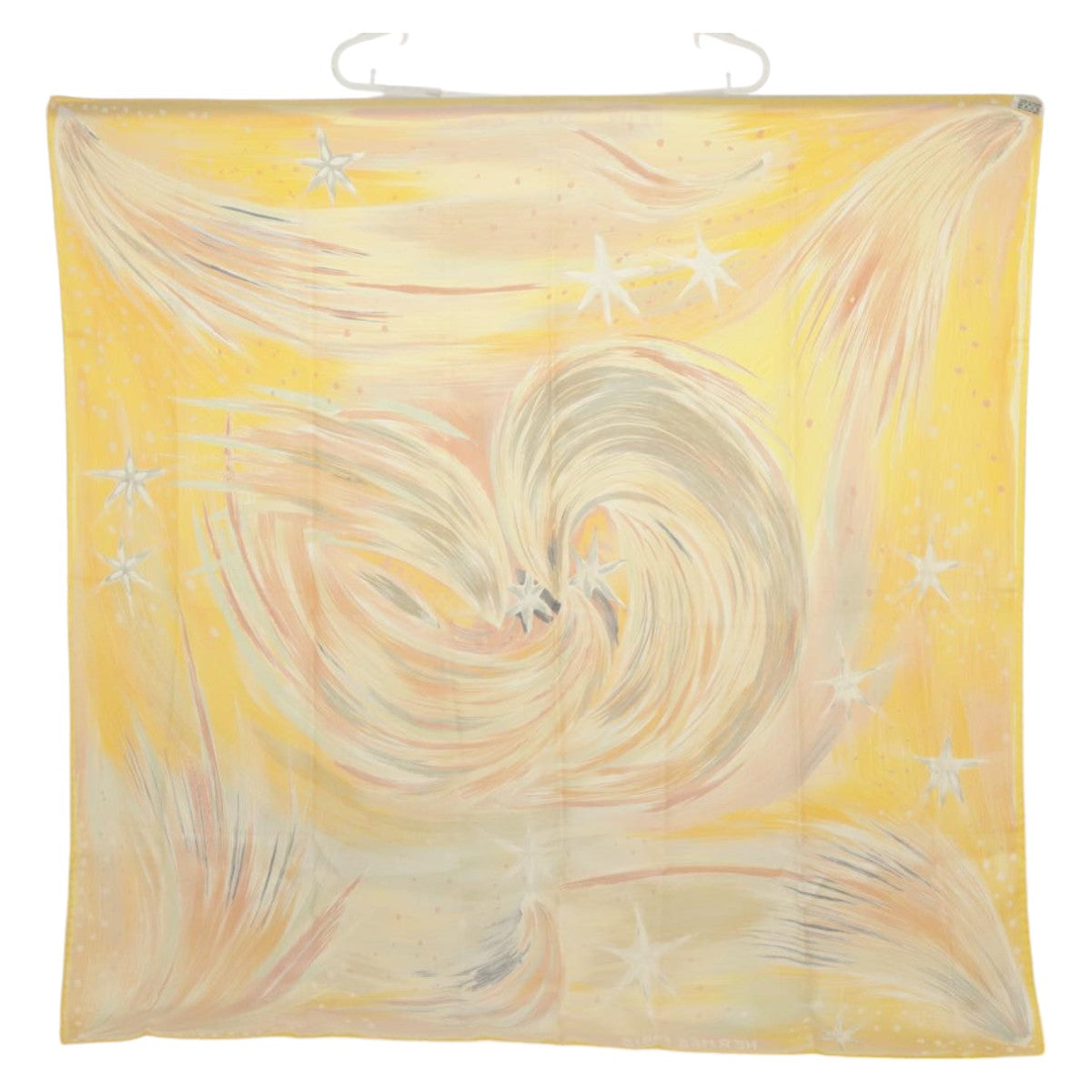 HERMES Carre 90 Scarf ""KWUMI sefedin"" Silk Orange Auth 97384 - 0