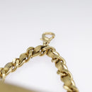 CHANEL Matelasse Hand Bag Leather Gold CC Auth 97386-9