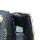 CHANEL Matelasse Hand Bag Leather Gold CC Auth 97386-24