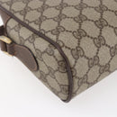 GUCCI GG Supreme Web Sherry Line Umhängetasche PVC Beige Rot Grün Auth 97406-14