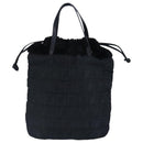 FENDI Zucca Canvas Hand Bag Black Auth 97410-2