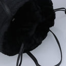 FENDI Zucca Canvas Hand Bag Black Auth 97410-6