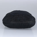 FENDI Zucca Canvas Hand Bag Black Auth 97410-5