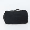 FENDI Mamma Baguette Shoulder Bag Leather Black Silver Auth 97412-10