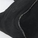 FENDI Mamma Baguette Shoulder Bag Nylon Leather Black Silver Auth 97412-14