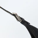 FENDI Mamma Baguette Shoulder Bag Nylon Leather Black Silver Auth 97412-15