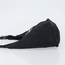 FENDI Mamma Baguette Shoulder Bag Leather Black Silver Auth 97412-5