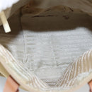 PRADA Hand Bag Nylon Beige Silver Auth 97427-10