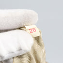 PRADA Hand Bag Nylon Beige Silver Auth 97427-12