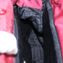 PRADA Hand Bag Nylon Red Silver Auth 97439-18