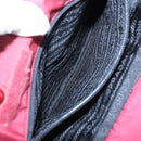 PRADA Hand Bag Nylon Red Silver Auth 97439-20