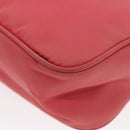 PRADA Accessory Pouch Nylon Pink Silver Auth 97444-15
