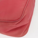 PRADA Accessory Pouch Nylon Pink Silver Auth 97444-16