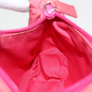 PRADA Accessory Pouch Nylon Pink Silver Auth 97444-19