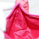 PRADA Accessory Pouch Nylon Pink Silver Auth 97444-20