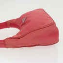PRADA Accessory Pouch Nylon Pink Silver Auth 97444-4