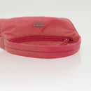 PRADA Accessory Pouch Nylon Pink Silver Auth 97444-7