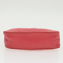 PRADA Accessory Pouch Nylon Pink Silver Auth 97444-5
