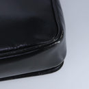 CELINE Shoulder Bag Leather Black Gold Auth 97448-16
