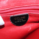 CELINE Shoulder Bag Leather Black Gold Auth 97448-18