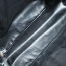 CHANEL Shoulder Bag Enamel Black Gold CC Auth 97456-11