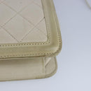 CHANEL Matelasse Chain Shoulder Bag Lamb Skin Beige Gold CC Auth 97457-16