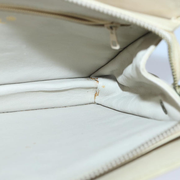 CHANEL Matelasse Chain Shoulder Bag Lamb Skin Beige Gold CC Auth 97457