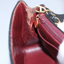 CHANEL Matelasse Chain Shoulder Bag Lamb Skin Black Gold CC Auth 97459-10