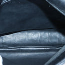 BALLY Chain Shoulder Bag Leather Black Gold Auth 97462-11