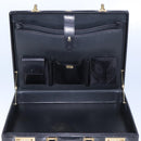 BALLY Attache Case Trunk Leather Black Auth 97465-11