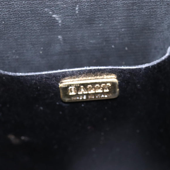 BALLY Attache Case Trunk Leather Black Auth 97465