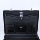 BALLY Attache Case Trunk Leather Black Auth 97465-20