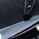 BALLY Attache Case Trunk Leather Black Auth 97465-21