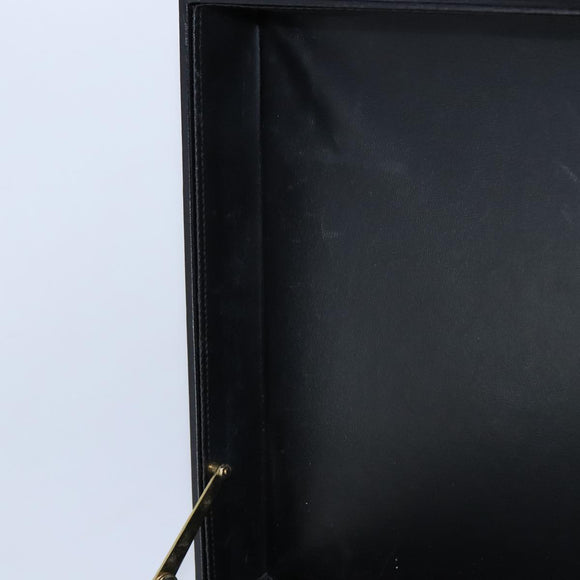 BALLY Attache Case Trunk Leather Black Auth 97465