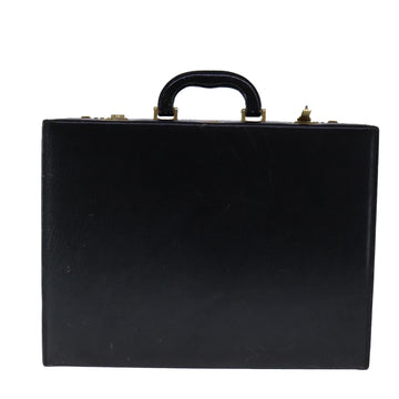 BALLY Attache Case Trunk Leather Black Auth 97465 - 0