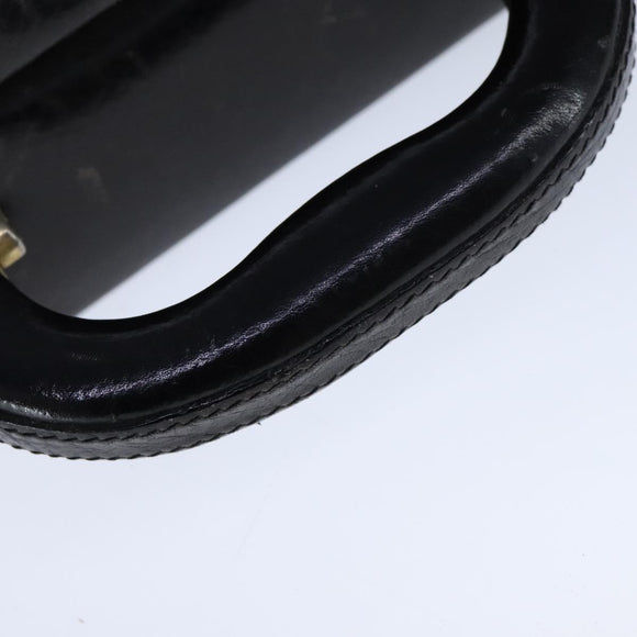 BALLY Attache Case Trunk Leather Black Auth 97465