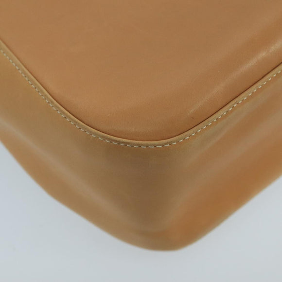 Salvatore Ferragamo Shoulder Bag Leather Beige Auth 97475