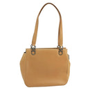 Salvatore Ferragamo Shoulder Bag Leather Beige Auth 97475-1