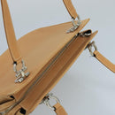 Salvatore Ferragamo Shoulder Bag Leather Beige Auth 97475-6