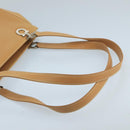 Salvatore Ferragamo Shoulder Bag Leather Beige Auth 97475-7