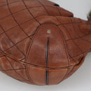BALLY Hand Bag Leather Brown Auth 97476-13
