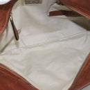 BALLY Hand Bag Leather Brown Auth 97476-18