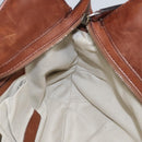 BALLY Hand Bag Leather Brown Auth 97476-19