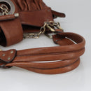 BALLY Hand Bag Leather Brown Auth 97476-8