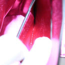 Salvatore Ferragamo Gancini Shoulder Bag Leather Pink Silver Auth 97480-11