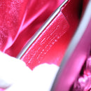 Salvatore Ferragamo Gancini Shoulder Bag Leather Pink Silver Auth 97480-12